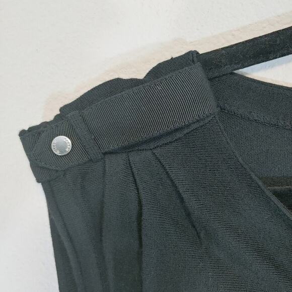 Karen Millen Women's Black Striped Knit Career Dress Sz 4 - Picture 5 of 9